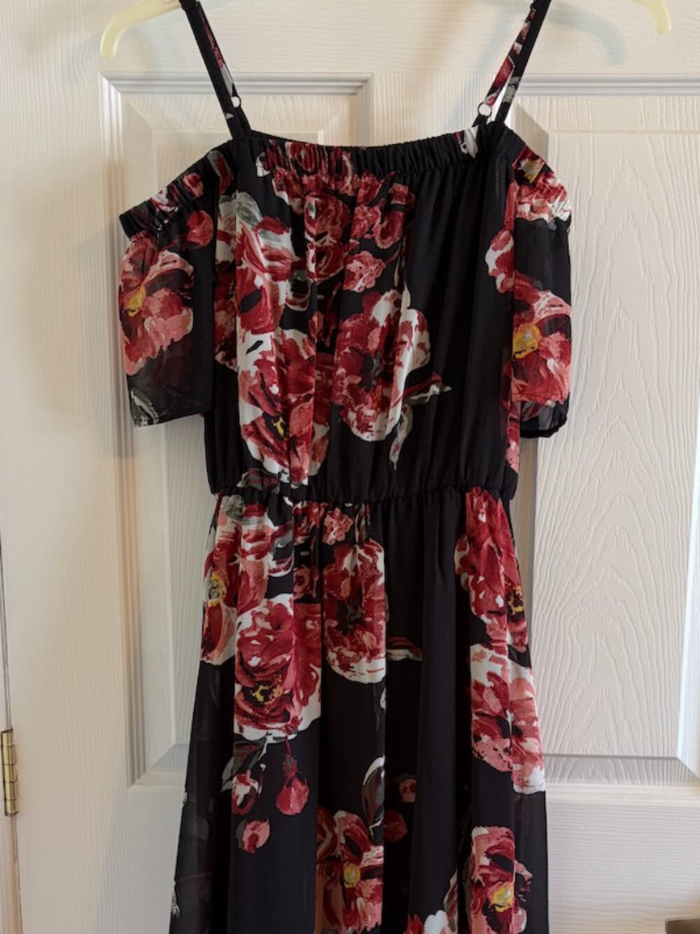 AUW Hi/Low Floral - Cold Shoulder Dress